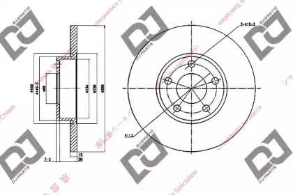 Тормозной диск DJ PARTS купить